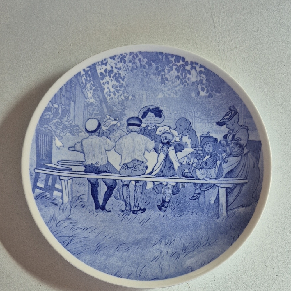 Collectible Vintage Porcelain Plate, By Carl Larsson, Artist